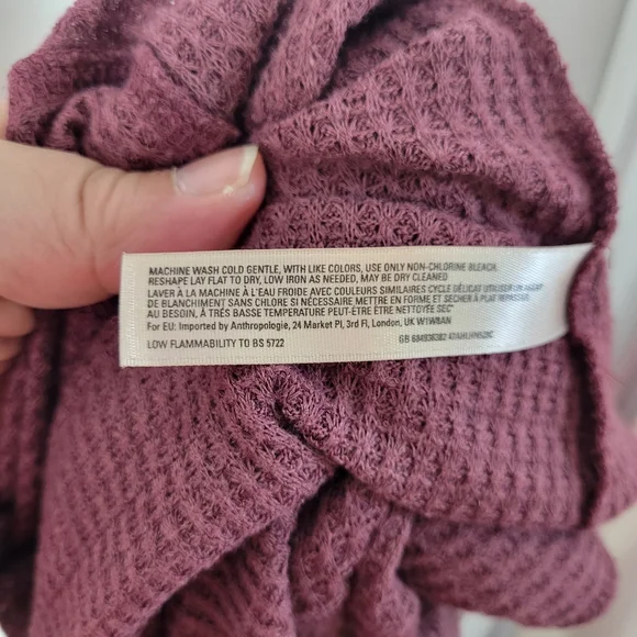 Anthropologie E by Eloise waffle knit and lace tunic/dress size Medium - Picture 7 of 8